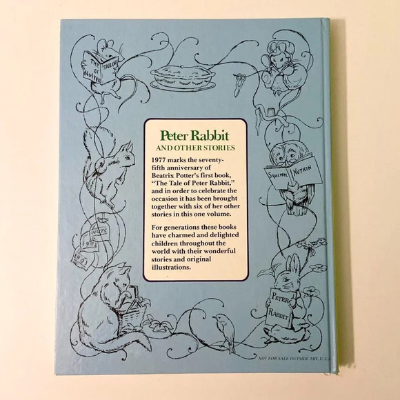 Vintage 1977 Peter Rabbit  and Other Stories by Beatrix Potter Castle Hardcover - Picture 2 of 16